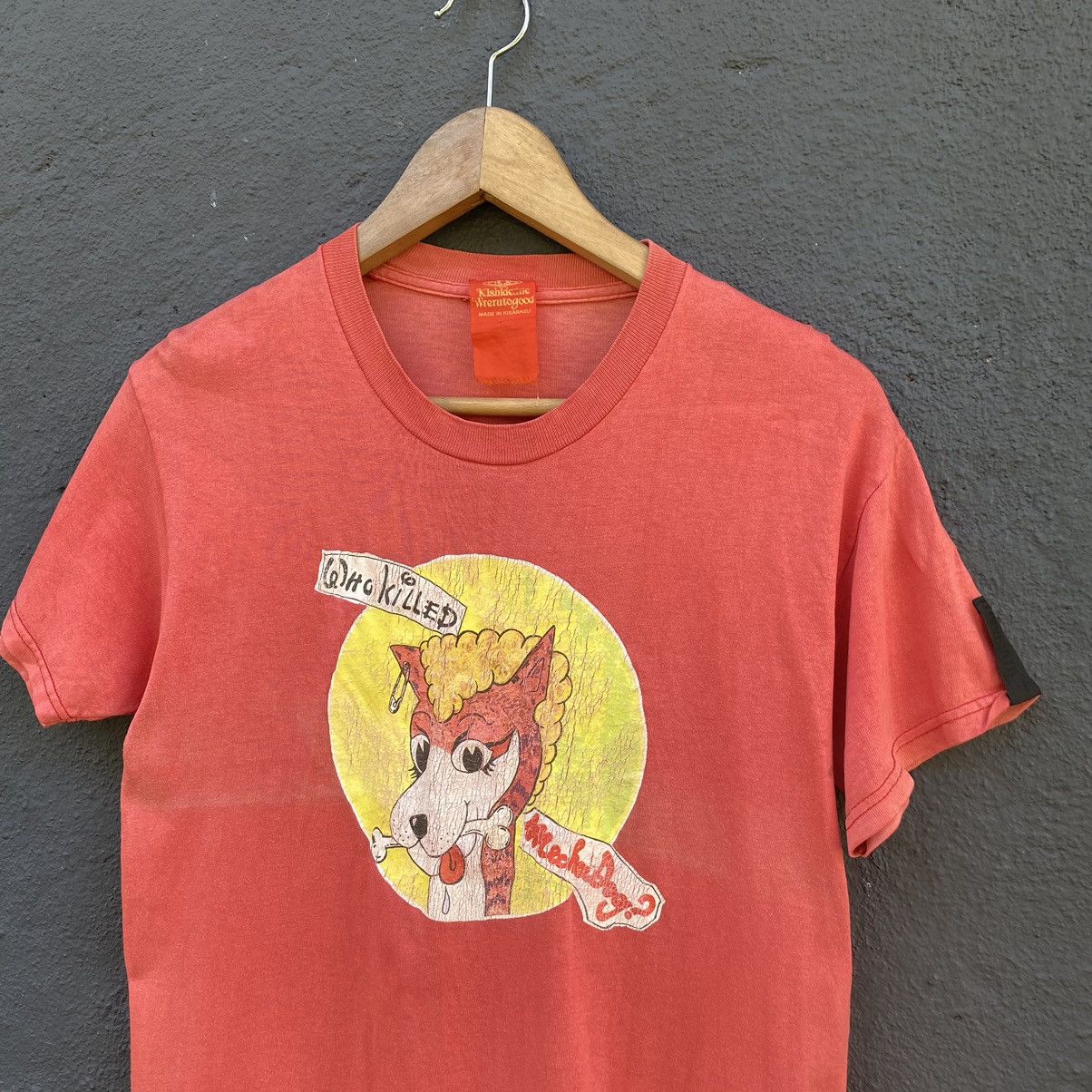 Japanese Brand Thrashed Faded Vintage Kishidenne Wrerutogood ERD TEE Size US S / EU 44-46 / 1 - 2 Thumbnail