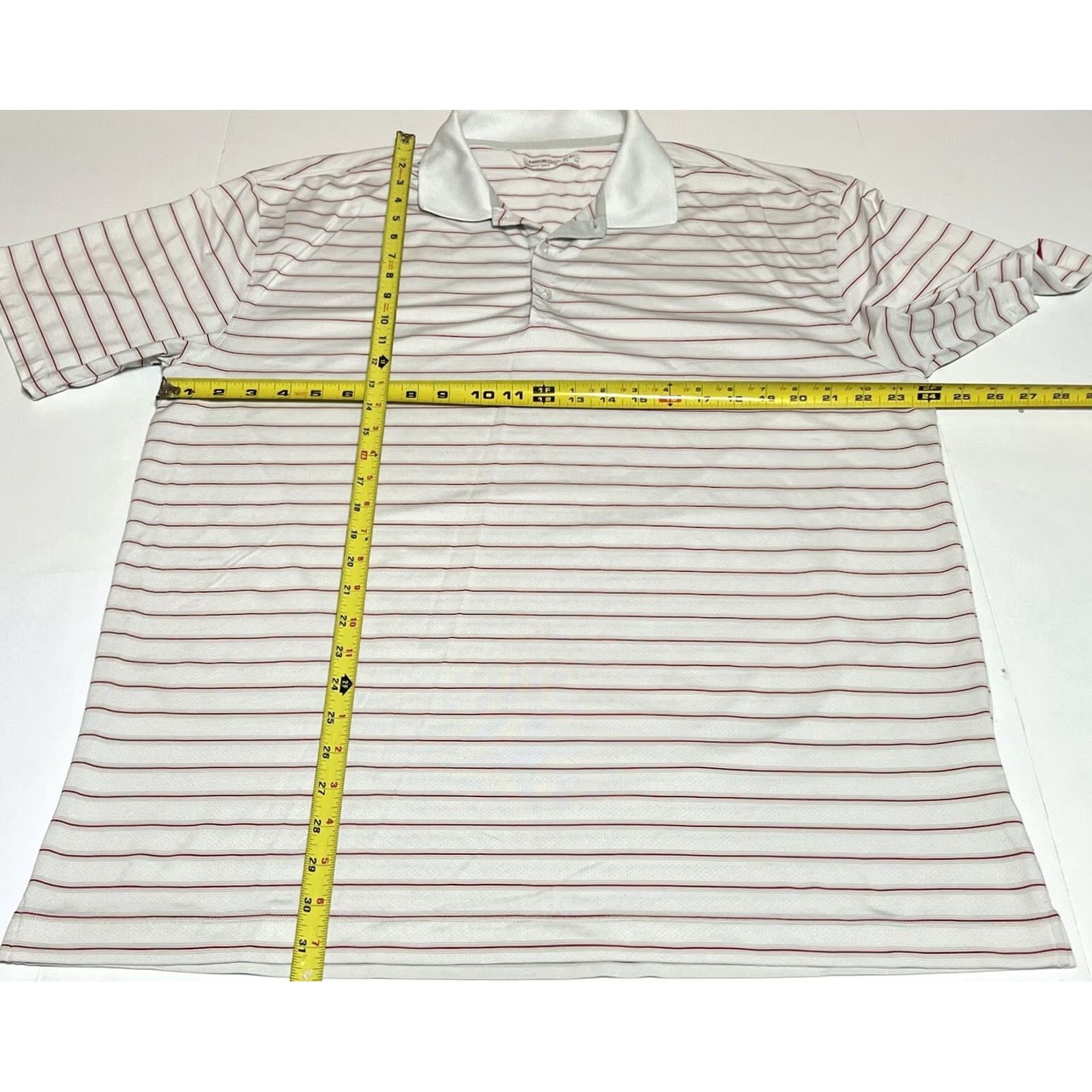 Nike Nike Golf Polo Shirt Men XL Striped Red White Dri-Fit Logo Casual Polo Shirt Golf Shirt, Mens XL, Multicolor Size US XL / EU 56 / 4 - 4 Thumbnail
