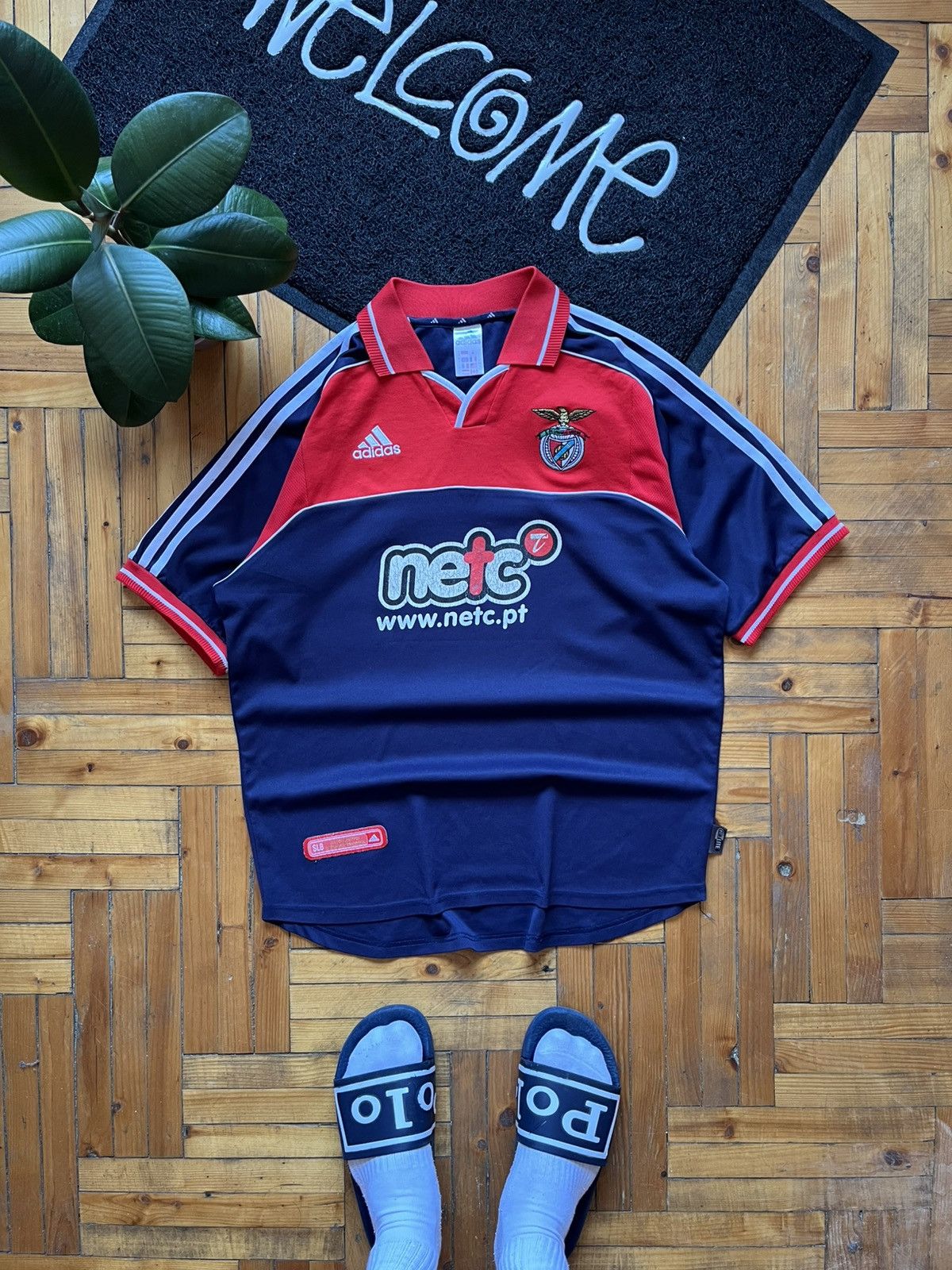 Adidas Vintage SL Benfica 2000/01 Soccer Football Away Jersey Size US M / EU 48-50 / 2 - 1 Thumbnail
