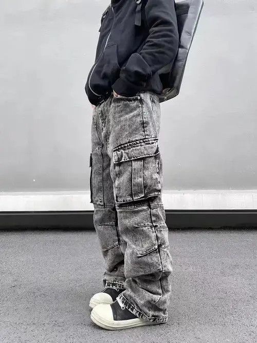 Japanese Brand × Jean Street washed gray grunge bootcut jeans Size US 32 / EU 48 - 3 Thumbnail