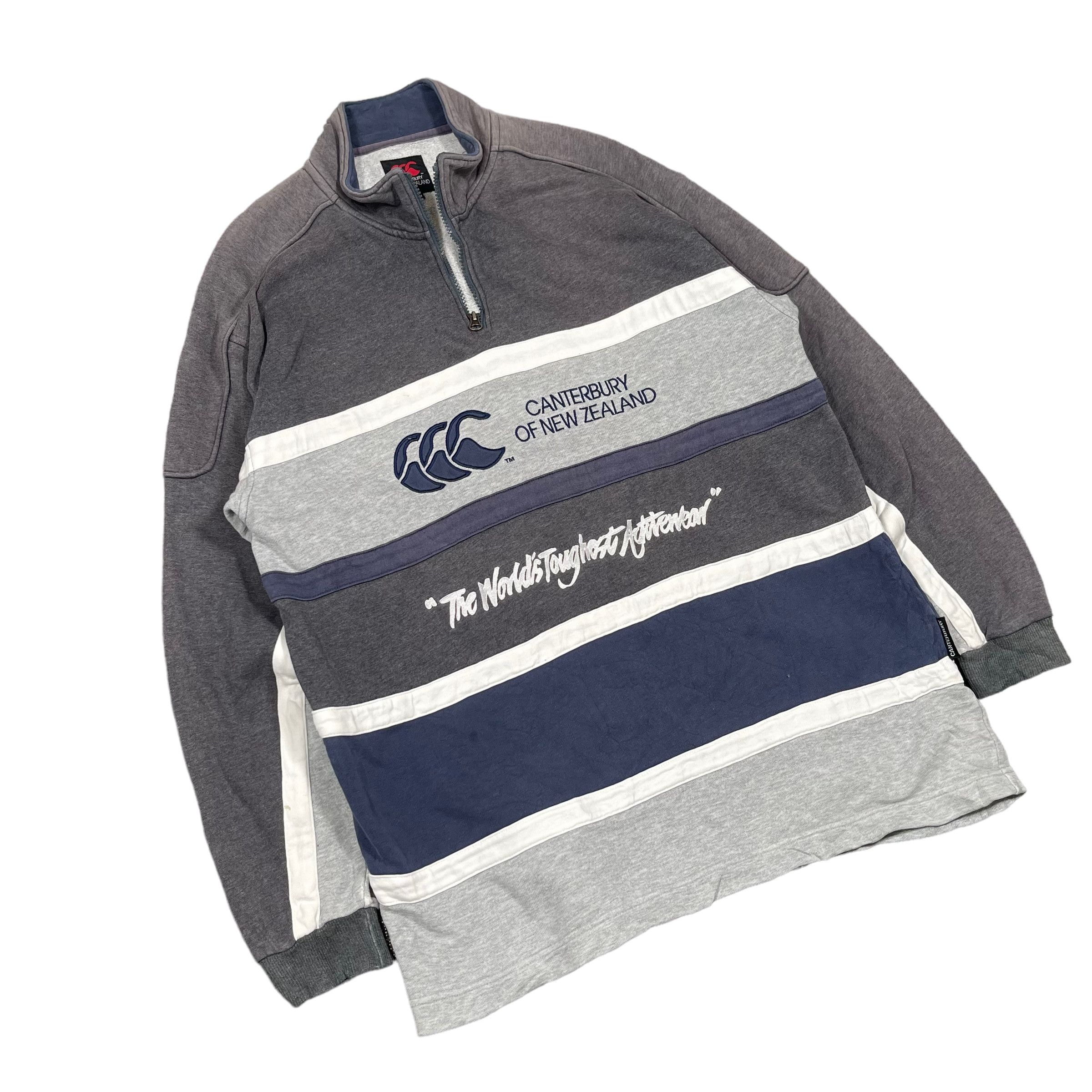 Canterbury of New Zealand × Vintage Canterbury Polo Rugby Sun Faded Striped Oversize Shirt Size US L / EU 52-54 / 3 - 2 Thumbnail