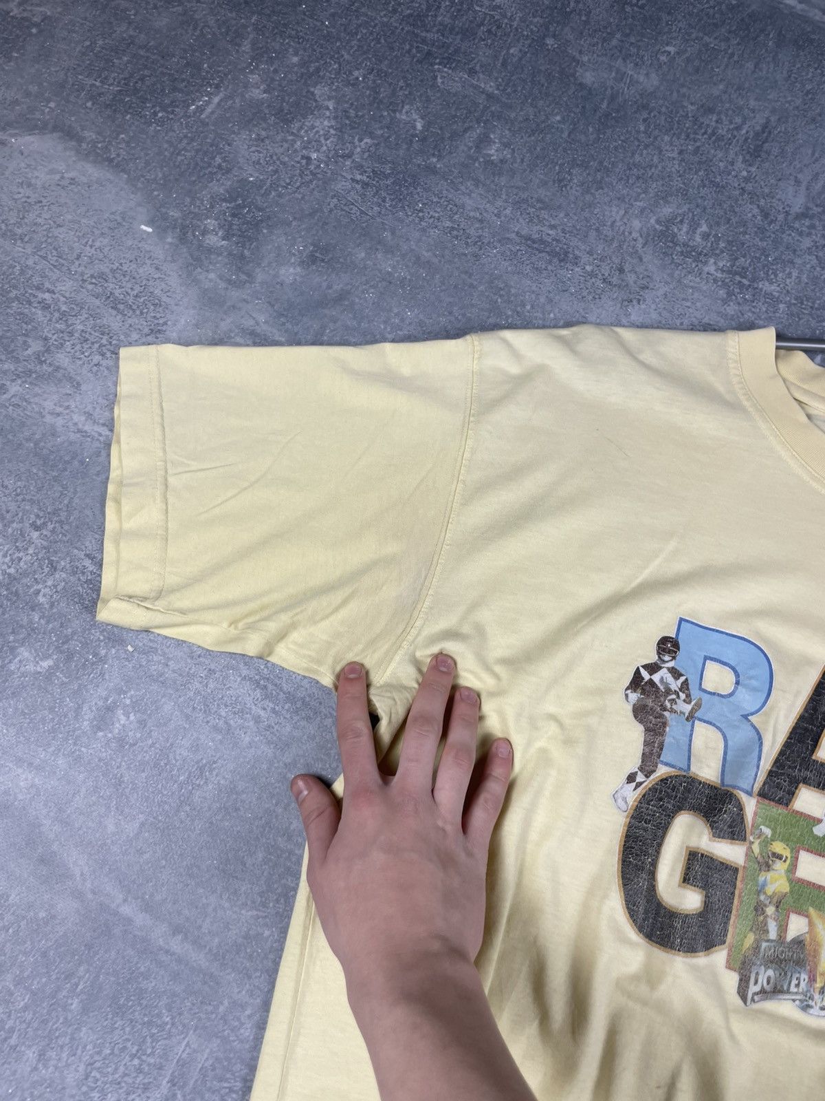 Vintage Vintage streetwear Power Rangers Ranger yellow tee Size US XL / EU 56 / 4 - 3 Thumbnail