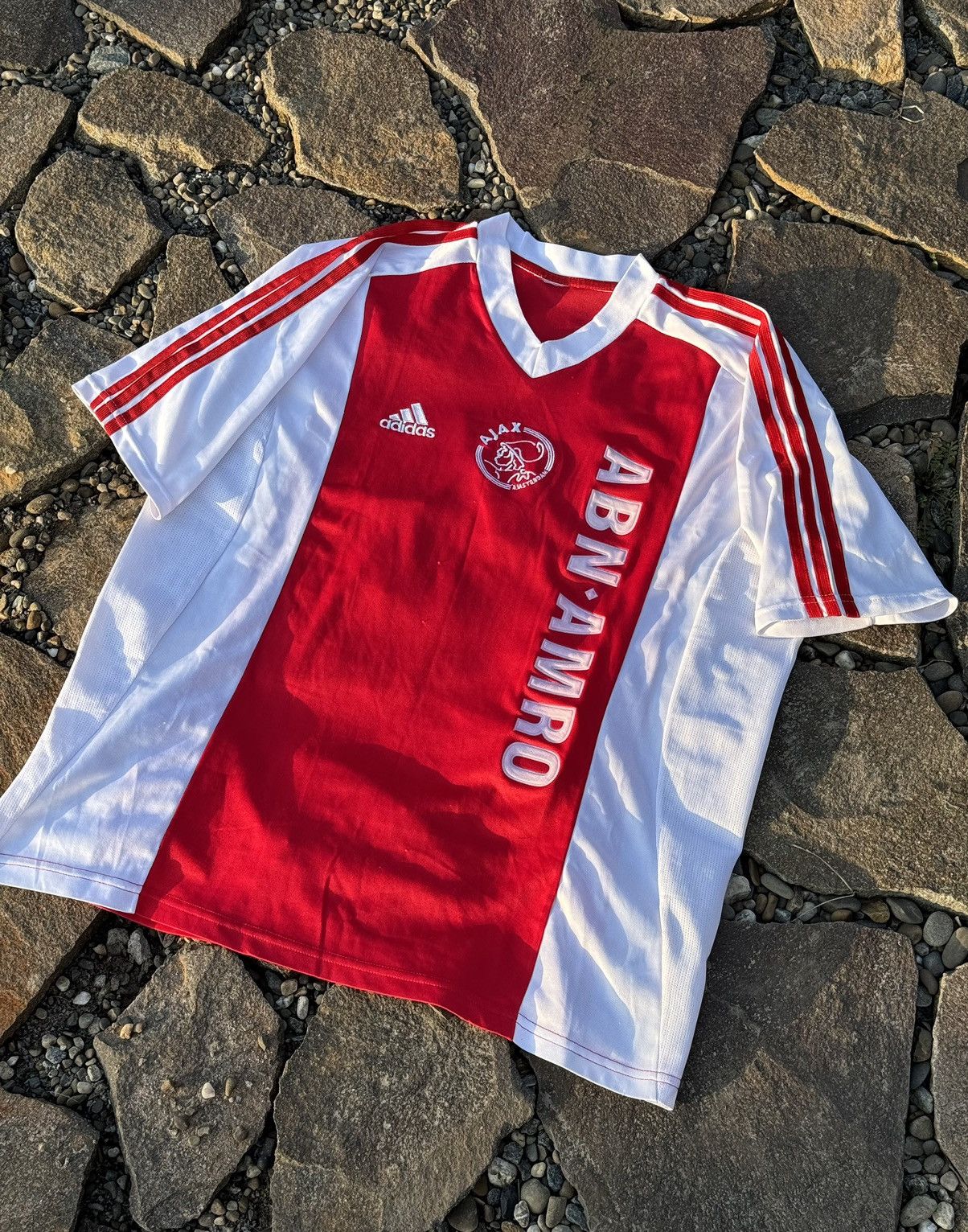 Adidas 2003 Adidas Ajax #10 VanDerVaart vintage soccer jersey Size US L / EU 52-54 / 3 - 6 Thumbnail