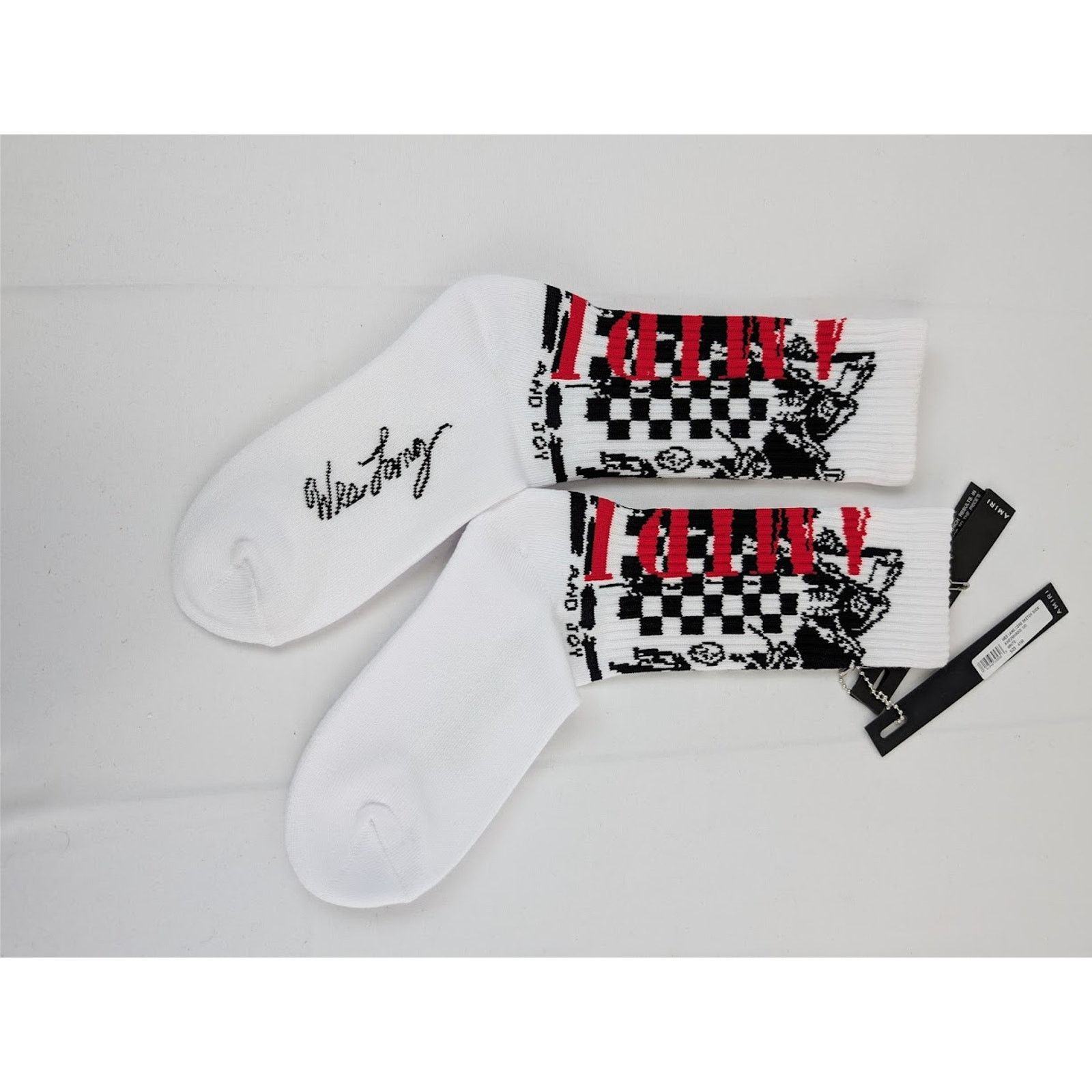 Amiri × Wes Lang o1rshd1 Q:2 / Size: 43-44 / Core Sketch Socks in White Size ONE SIZE - 8 Thumbnail
