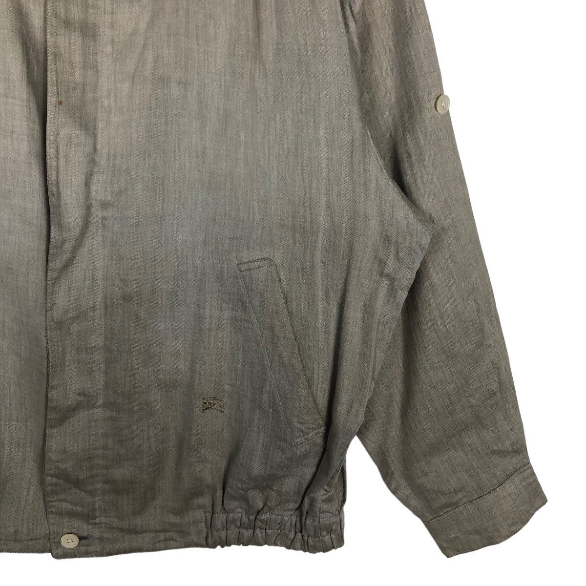 Burberry 🔥Vintage Fly Bomber Jacket Burberrys Herringbone Size US L / EU 52-54 / 3 - 4 Thumbnail