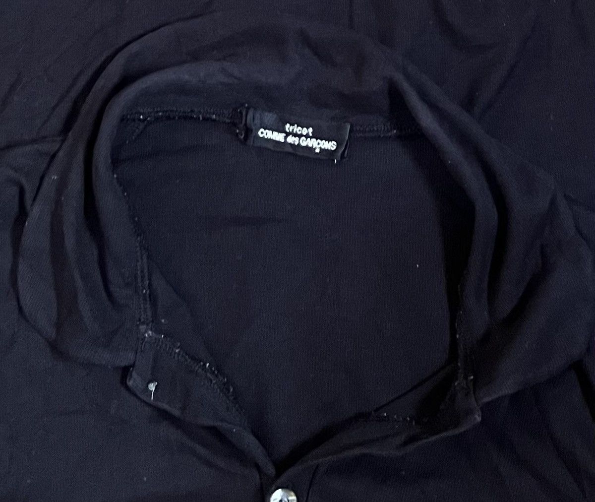 Comme des Garcons Vintage tricot cdg AD95 flowy black shirt Size US S / EU 44-46 / 1 - 4 Thumbnail