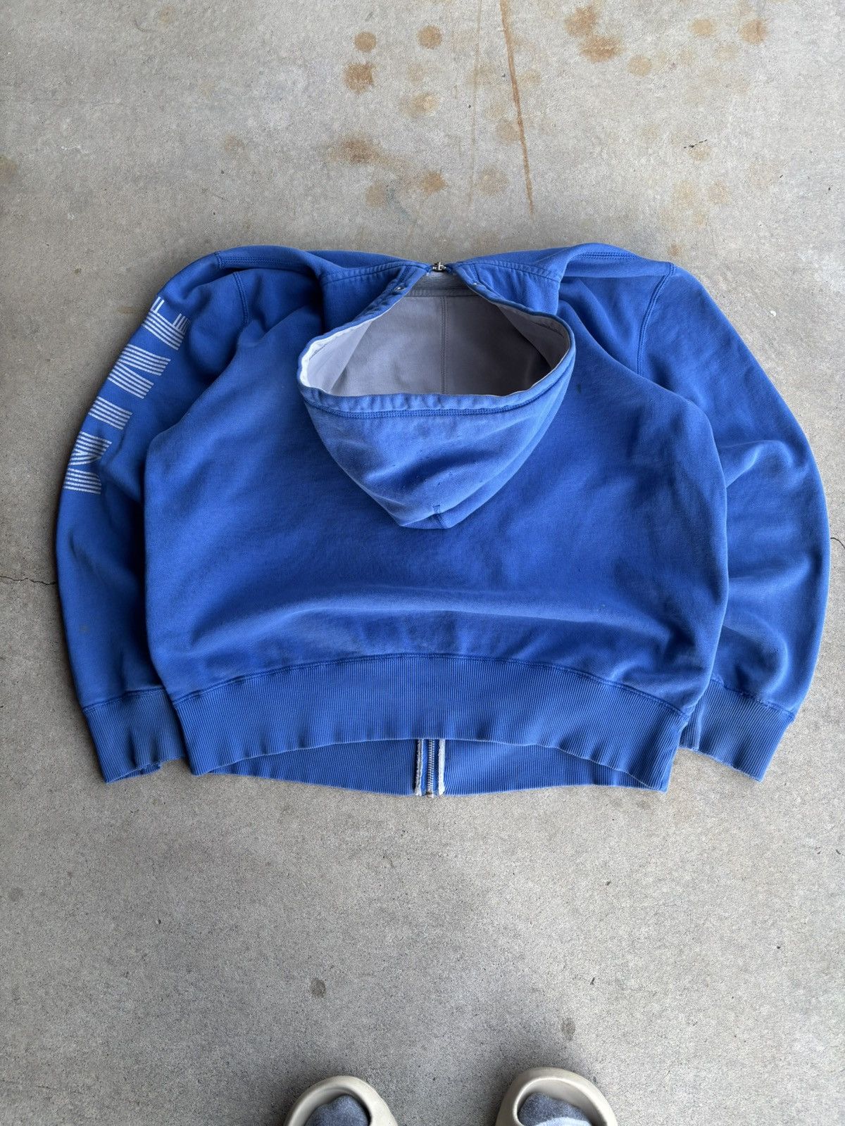Nike Vintage Early 2000s Nike Cortiez Style Boxy Blue Zip Hoodie Size US XL / EU 56 / 4 - 2 Thumbnail