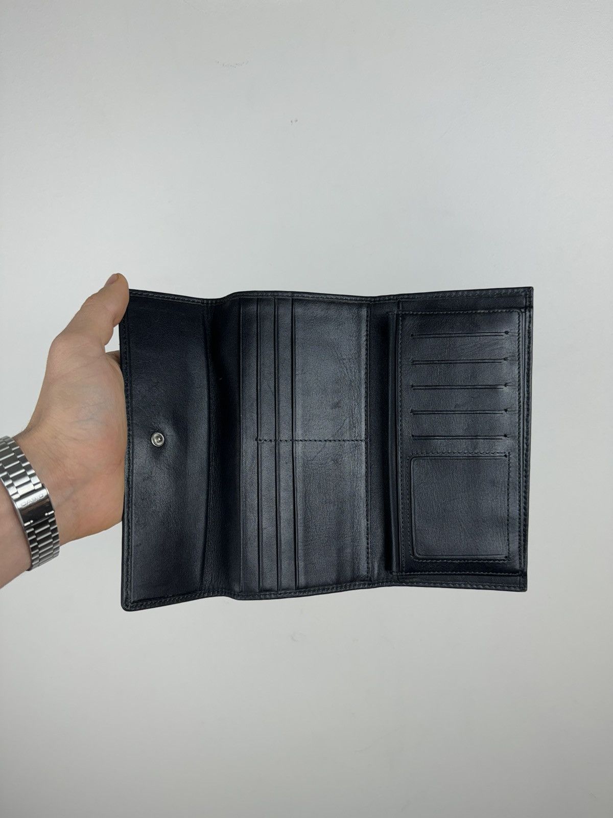 Burberry × Leather × Vintage Vintage rare leather wallet Burberry original casual item Size ONE SIZE - 3 Thumbnail