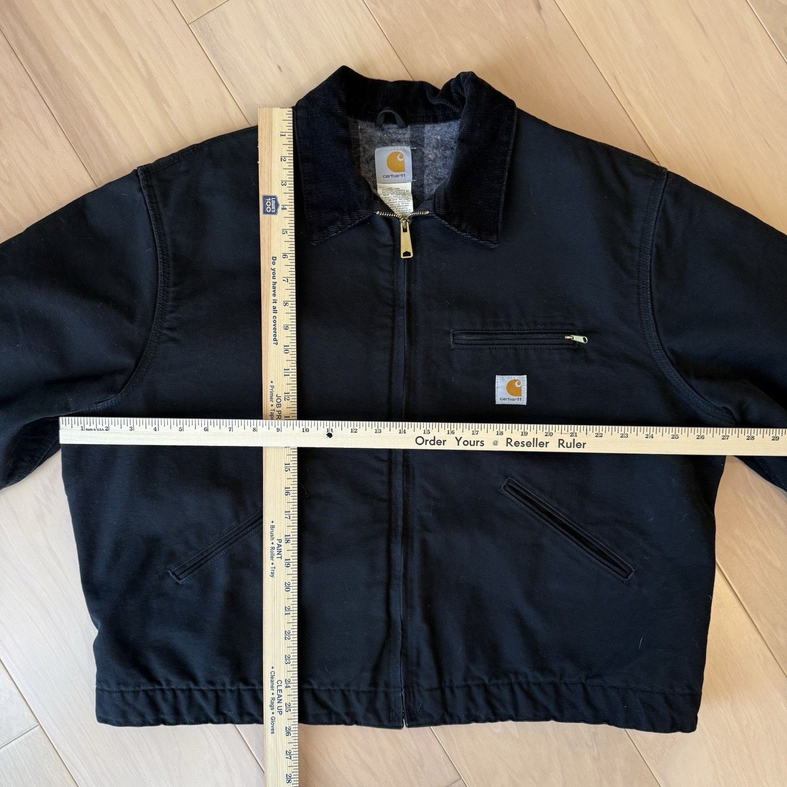 Carhartt Carhartt Detroit Jacket 2XL Black Heavy Workwear Full Zip Size US XXL / EU 58 / 5 - 3 Thumbnail
