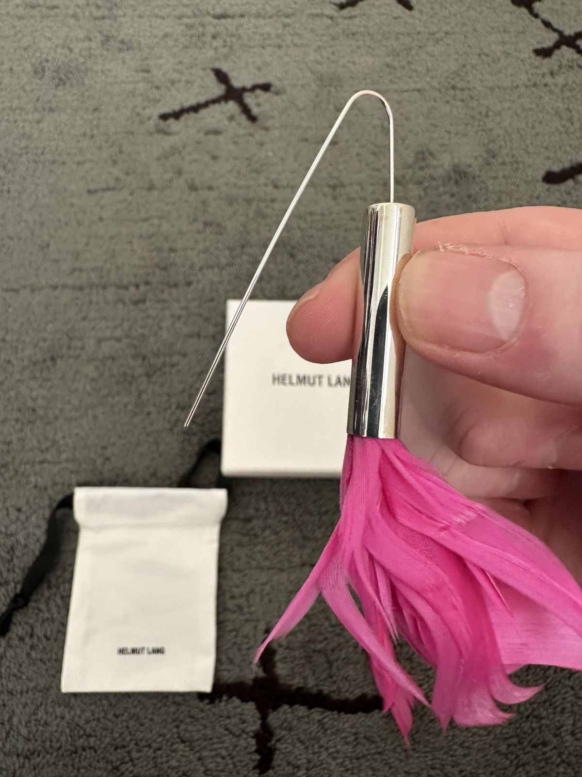 Helmut Lang Archive Helmut Lang Spring 2000 Feather Earrings Vintage Size ONE SIZE - 3 Thumbnail