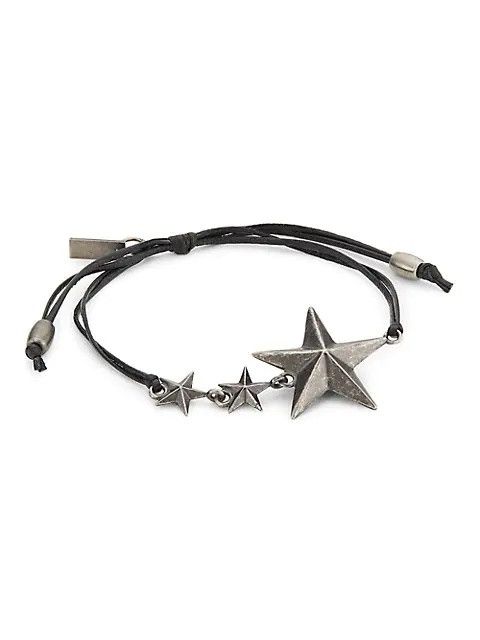 Saint Laurent Paris o1la1rc1a0525 Size: OS / 686823 Star Cord Bracelet Metal Size ONE SIZE - 1 Preview