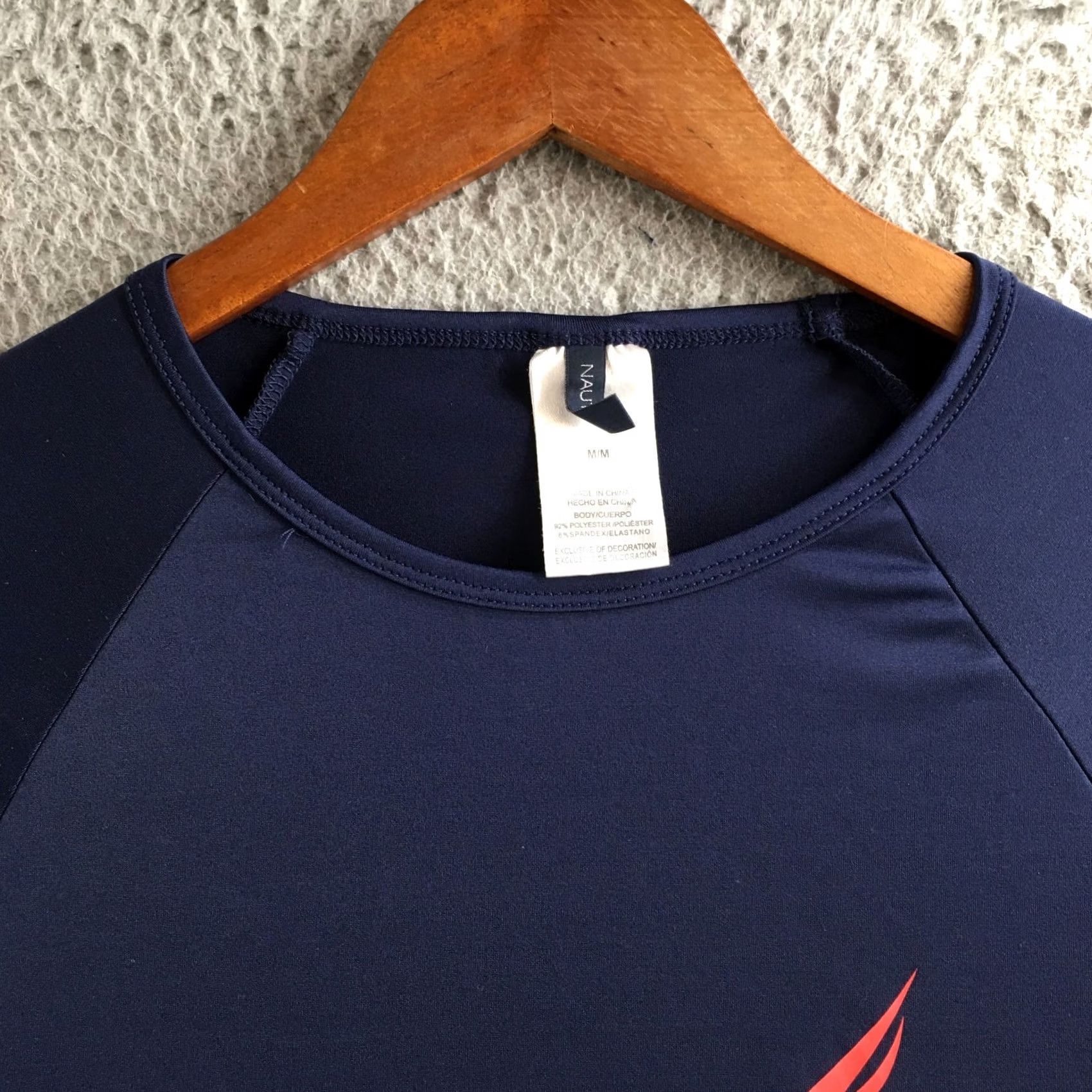 Nautica Nautica Rash Guard Swim Shirt Womens Medium Blue Crew Neck Pullover Long Sleeve Swimsuit Top Size M / US 6-8 / IT 42-44 - 3 Thumbnail