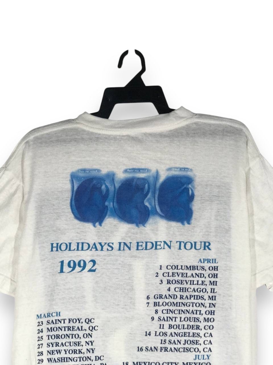 Band Tees × Vintage Vintage 1992 Marillion holidays in eden tour Size US L / EU 52-54 / 3 - 6 Thumbnail