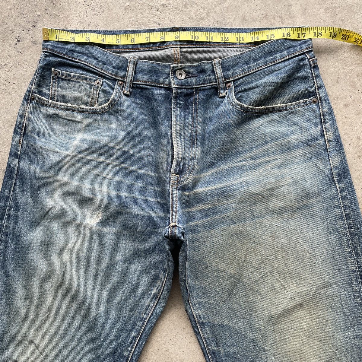 Japanese Brand Rusty💥 Vintage Japanese Brand Faded Jeans Denim Pants W35 Size US 35 - 5 Thumbnail