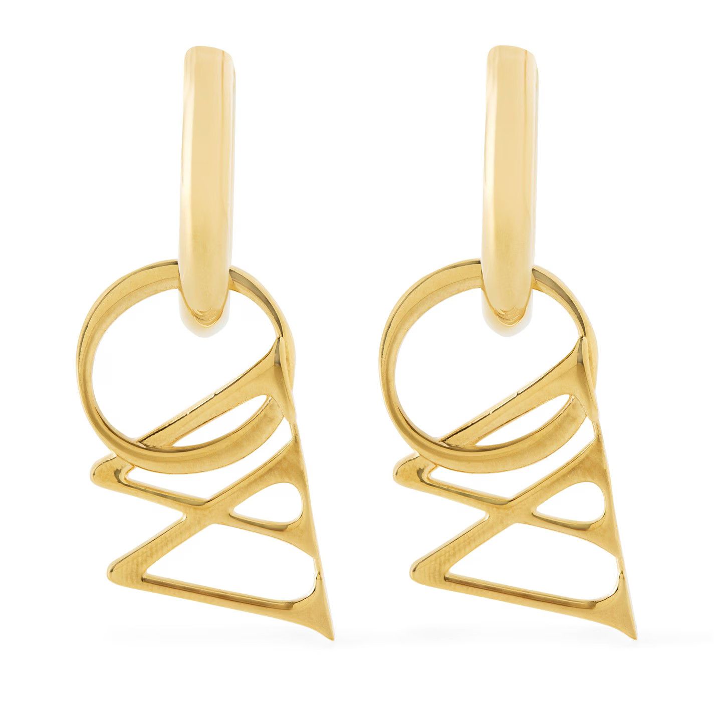 Off-White o1g2r1mq0225 Size: OS / Earring in Gold Size ONE SIZE - 1 Thumbnail