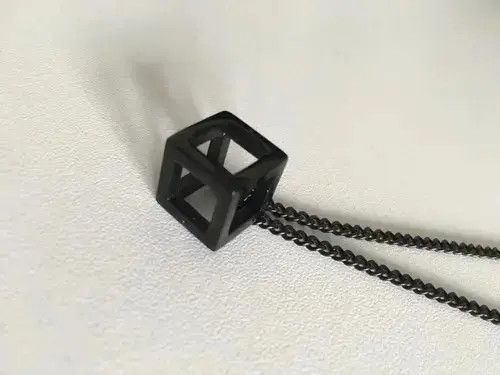 Poche Studio Hollow Cube Pendant Necklaces 🔥🔥🔥 Size ONE SIZE - 3 Thumbnail