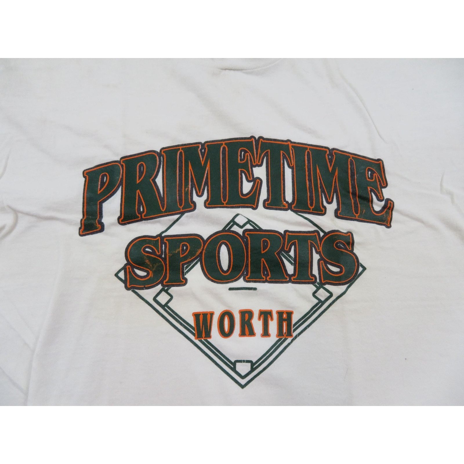 Fruit Of The Loom Vintage Primetime Sports T-Shirt, White Made in USA XL Size US XL / EU 56 / 4 - 2 Thumbnail