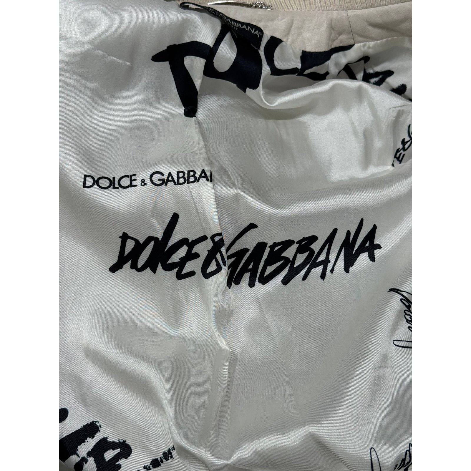 Dolce & Gabbana 2002 Dolce & Gabbana leather bomber jacket Size M / US 6-8 / IT 42-44 - 9 Thumbnail