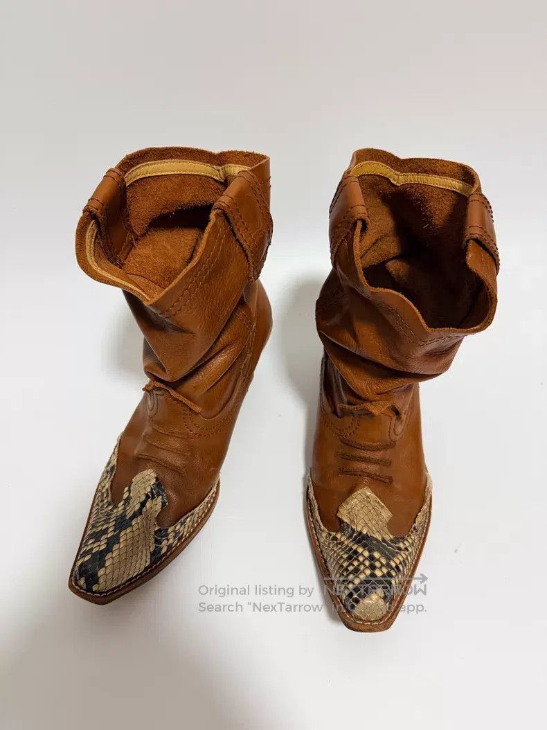 Junya Watanabe Junya Watanabe Western boots with snakeskin toe cap detail Size US 7 / EU 40 - 7 Thumbnail