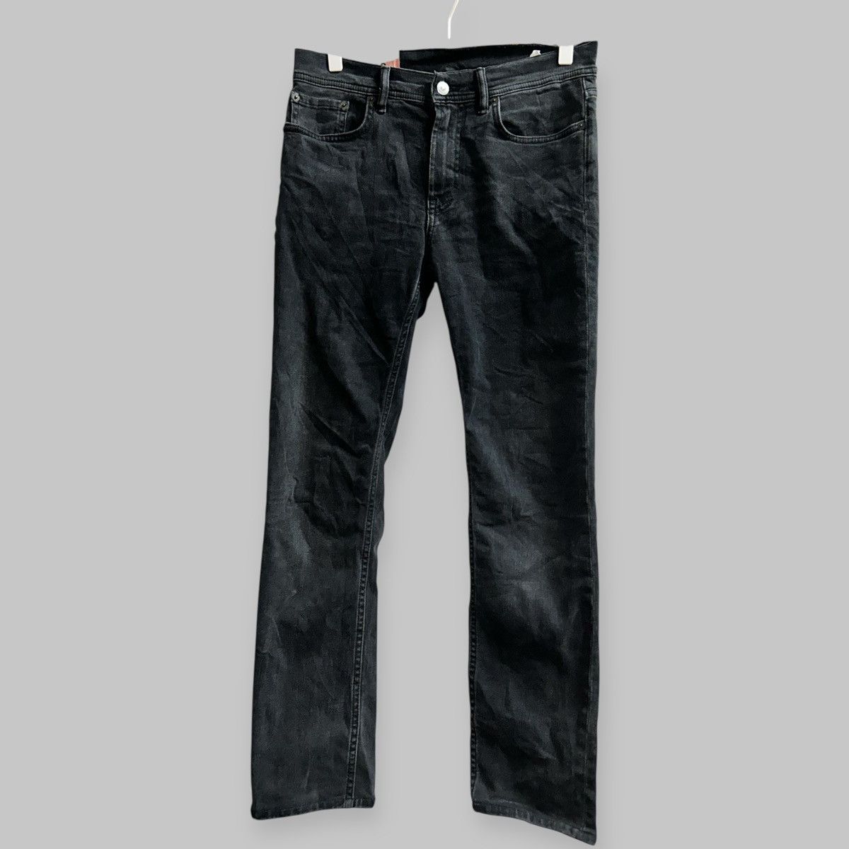 Acne Studios North Used Black Slim Fit Jeans Size US 30 / EU 46 - 3 Thumbnail