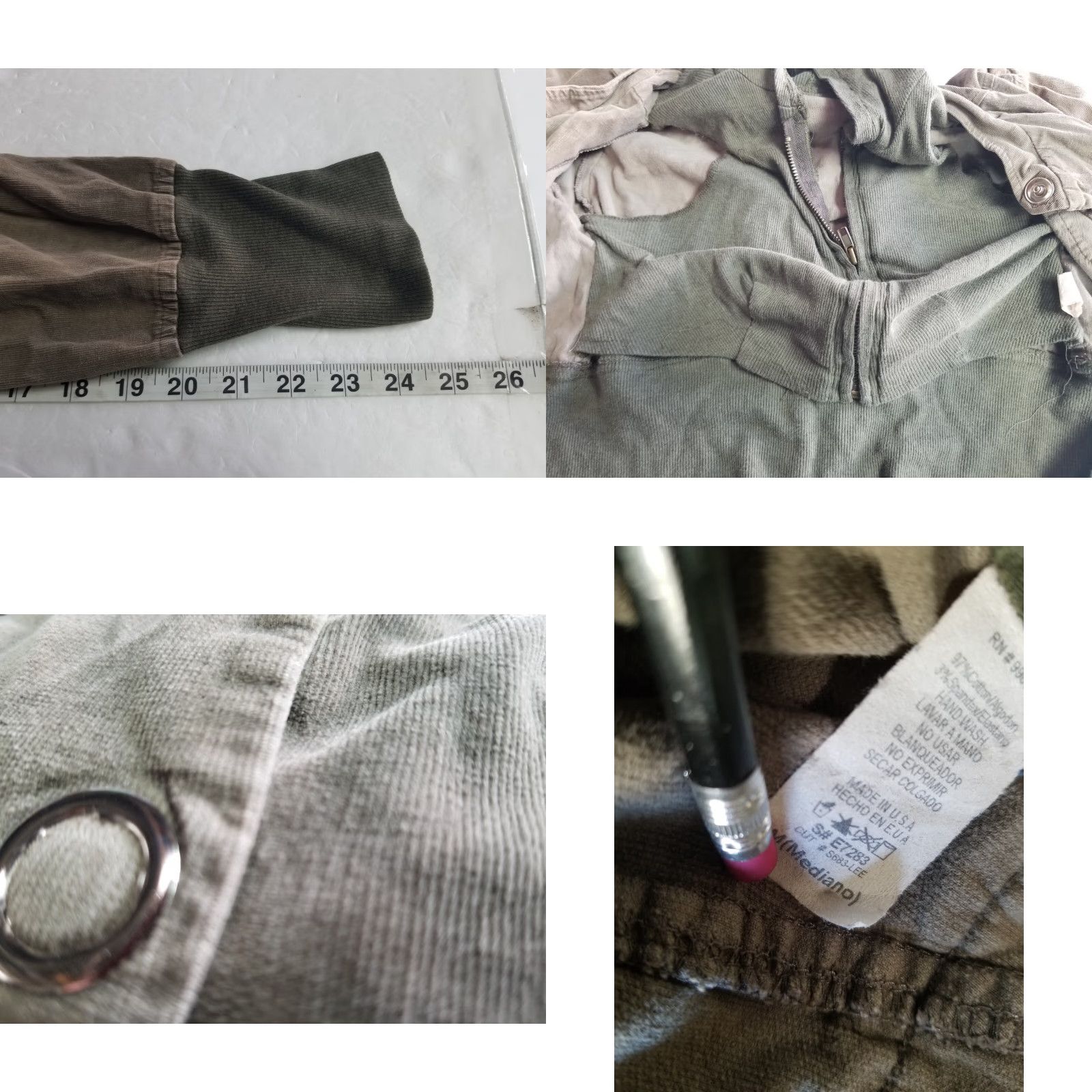 Vintage Event Womens Jacket Hooded Long Sleeve Pockets Brown Medium Size M / US 6-8 / IT 42-44 - 8 Thumbnail