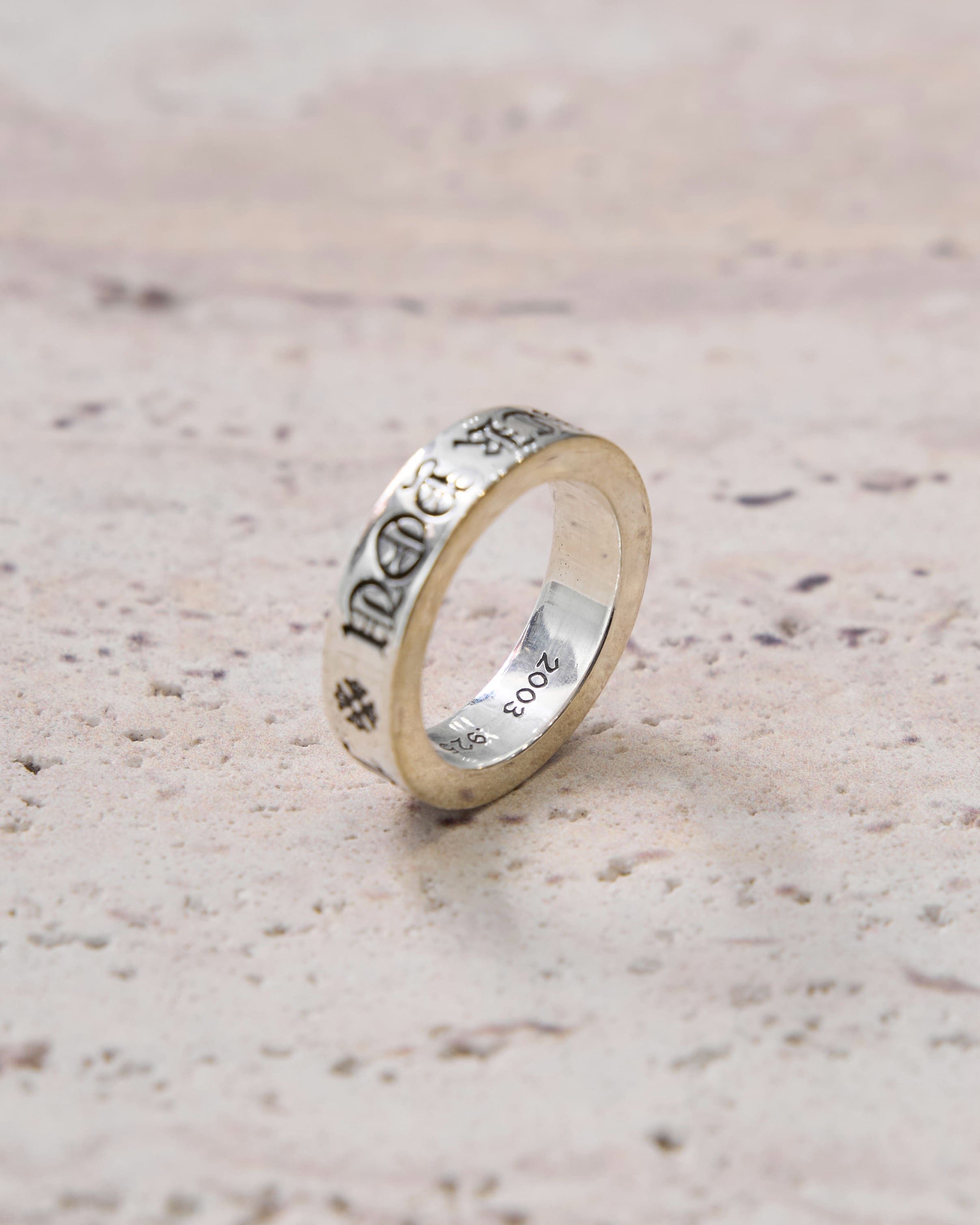 Chrome Hearts Chrome Hearts FUCK YOU 6MM Space Ring silver Size ONE SIZE - 4 Thumbnail