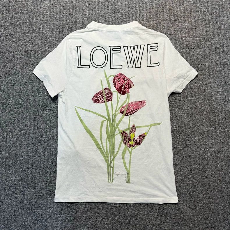 Loewe LOEWE White floral short sleeves Size S / US 4 / IT 40 - 2 Thumbnail