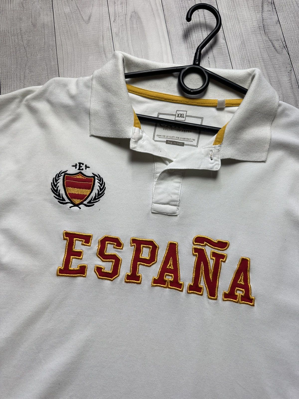 Vintage Vintage polo Spain logo big logo size XL Size US XL / EU 56 / 4 - 3 Thumbnail