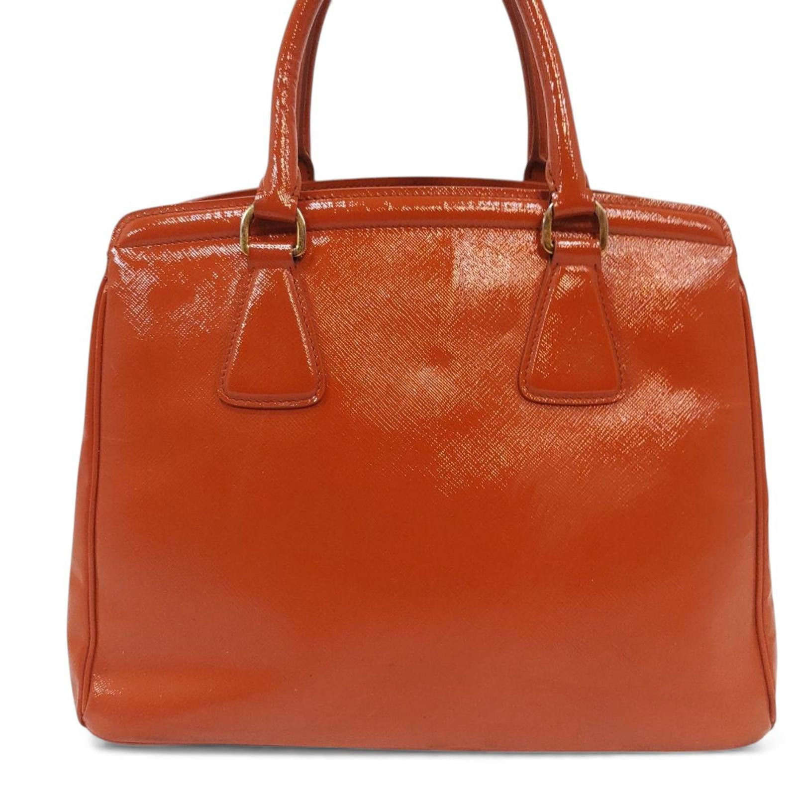 Prada Prada - Orange Leather Handbag Size ONE SIZE - 3 Thumbnail