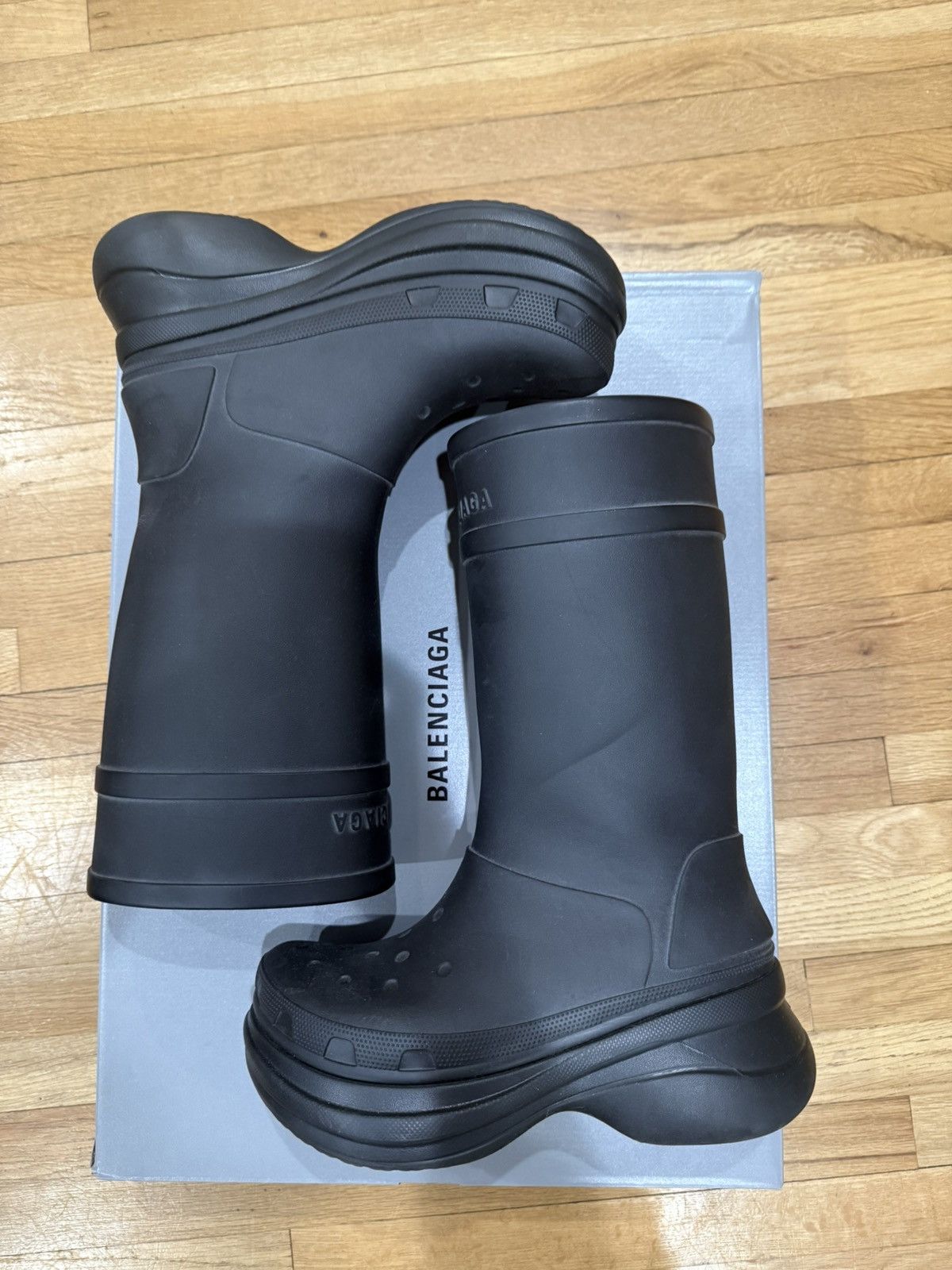 Balenciaga Balenciaga croc boots Size US 12 / EU 45 - 2 Thumbnail