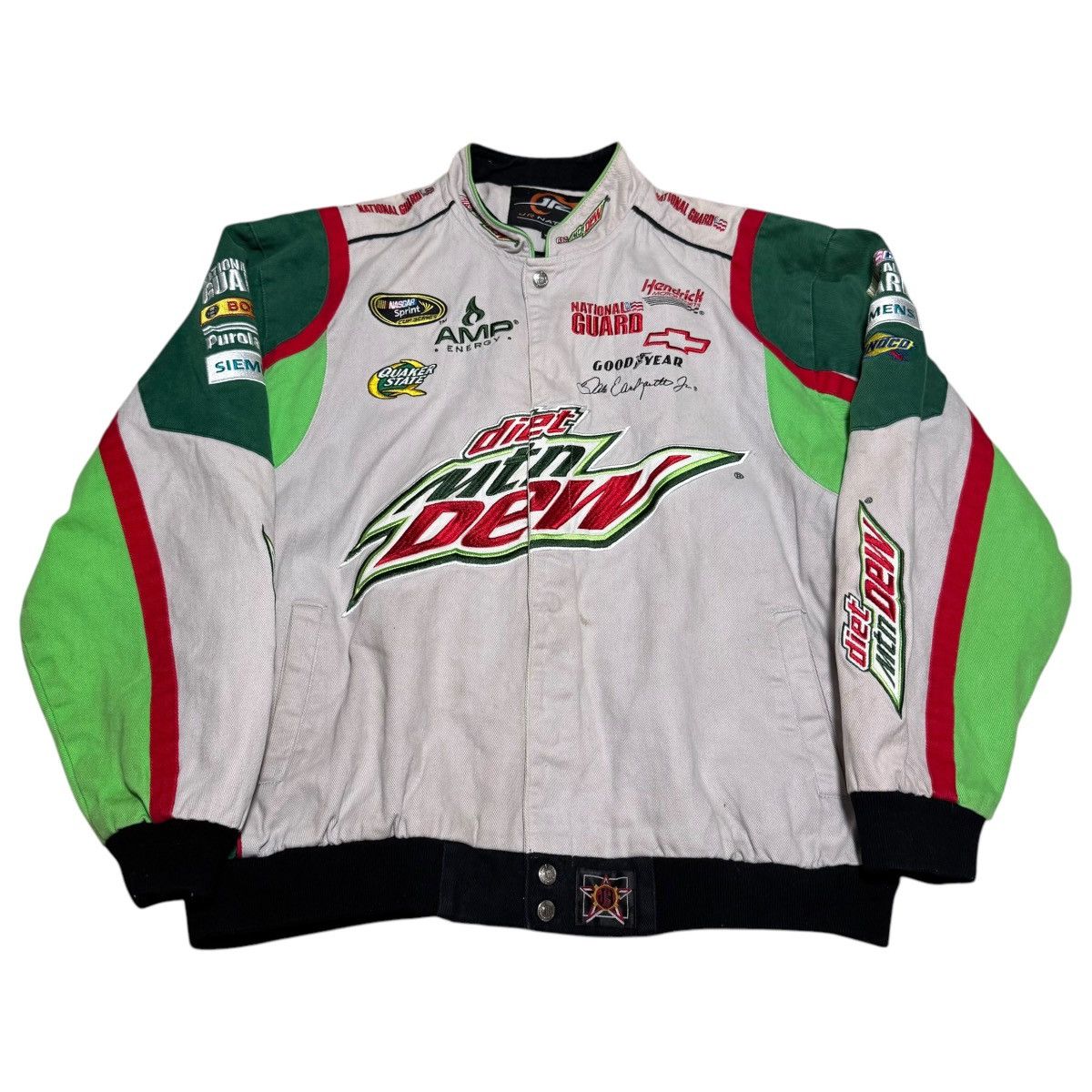 NASCAR Diet Mountain Dew Dale Earnhardt Jr NASCAR Jacket Adult XL | Grailed