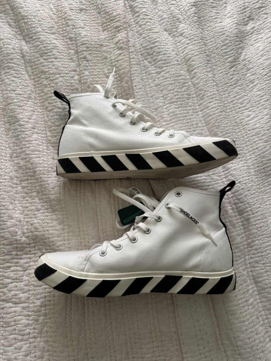Off-White Off White Vulcanized High Top Sneakers Size US 11.5 / EU 44-45 - 2 Thumbnail