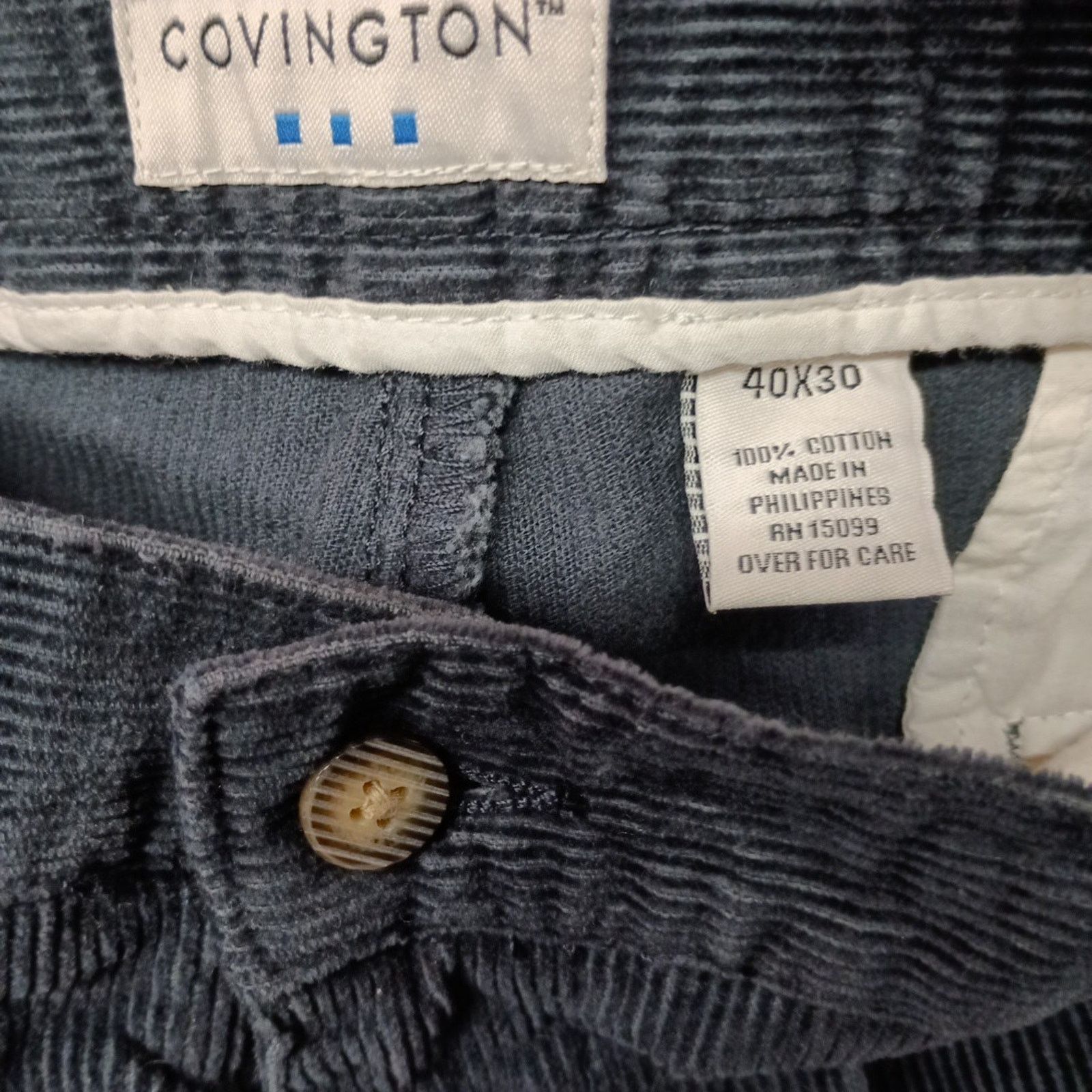Covington Covington Corduroy Pants Men's Size 40x30 Gray Classic Fit Size US 40 / EU 56 - 5 Thumbnail