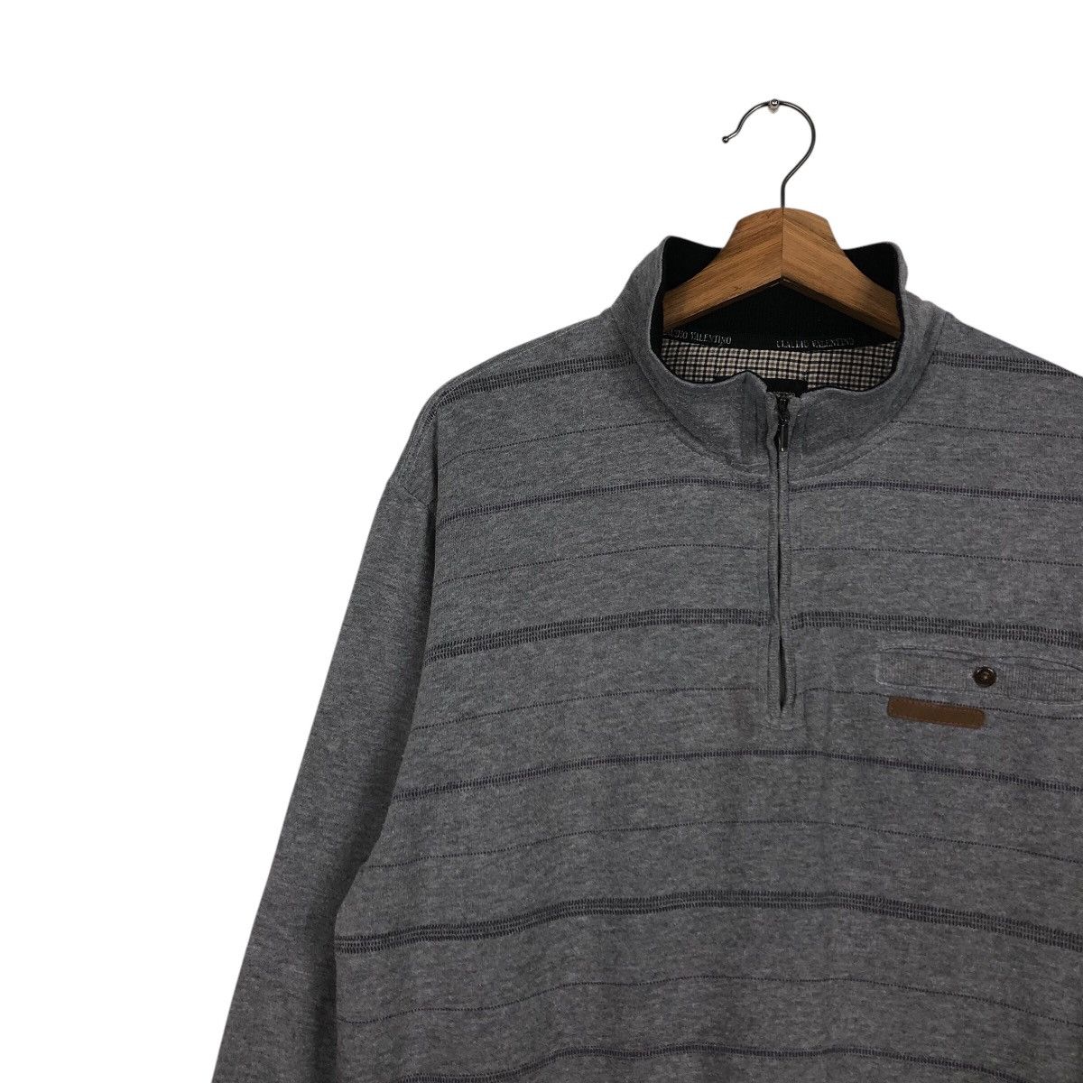 Japanese Brand × Vintage 📌Vintage Collar Sweatshirt College Claudio Valentino Paris Size US L / EU 52-54 / 3 - 8 Thumbnail