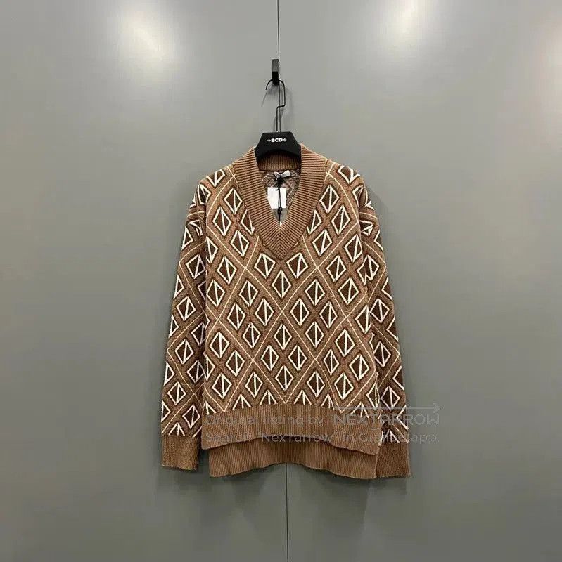 Dior Dior Coffee Wool Men's Sweater in XL . Size US XL / EU 56 / 4 - 1 Thumbnail