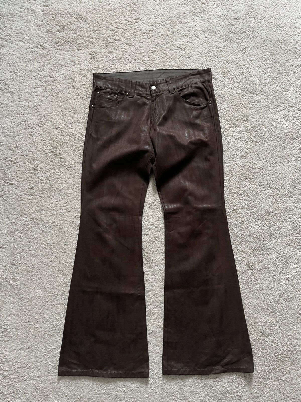 Pre-owned Hysteric Glamour X If Six Was Nine Vintage Tornado Mart Flare Denim In Brown