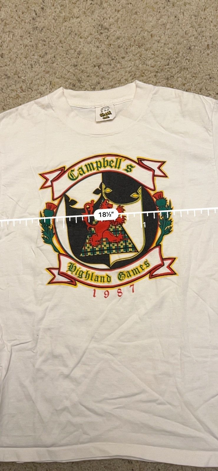 Vintage Vintage 80s single stitch Highland Games tee Size US M / EU 48-50 / 2 - 5 Thumbnail