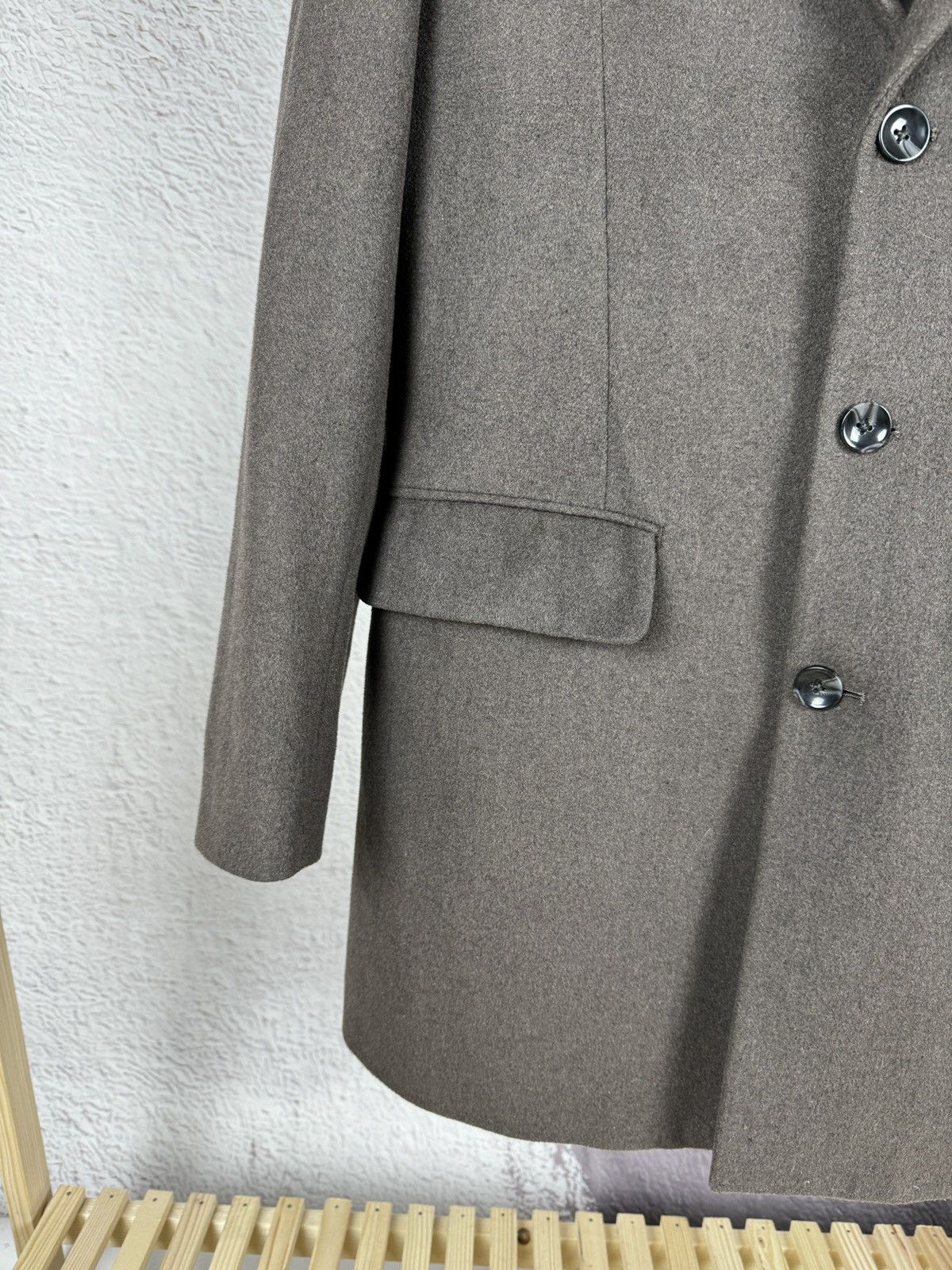 Chevignon CHEVIGNON Coat Men's LARGE Wool Blend Mid Length Brown Grey Size US L / EU 52-54 / 3 - 4 Thumbnail