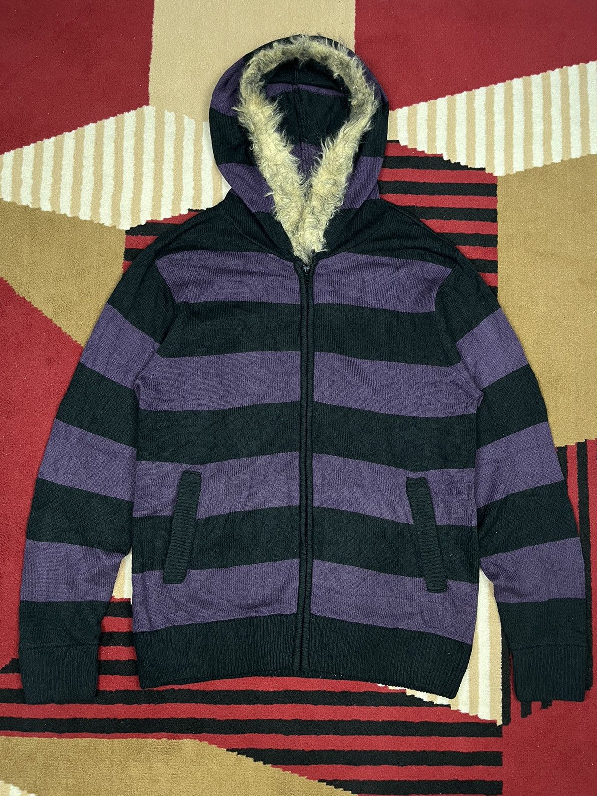 Hysteric Glamour × Japanese Brand × Le Grande Bleu (L.G.B.) BAUMERE FUR ZIPPER HOODIE Size US L / EU 52-54 / 3 - 3 Thumbnail