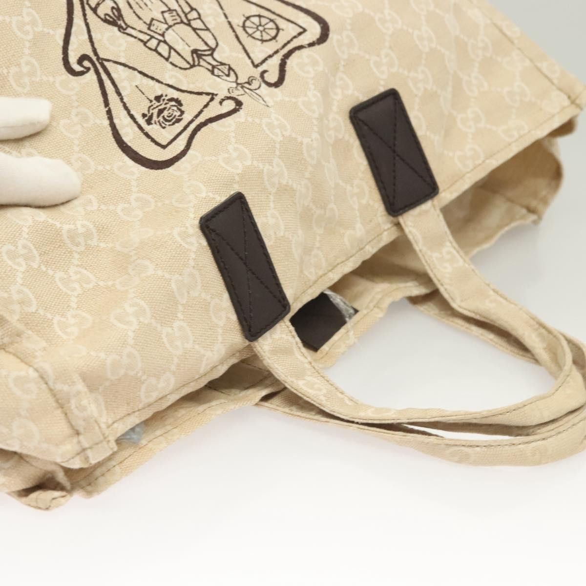 Gucci GUCCI GG Canvas Museum Hand Bag Beige Size ONE SIZE - 6 Thumbnail