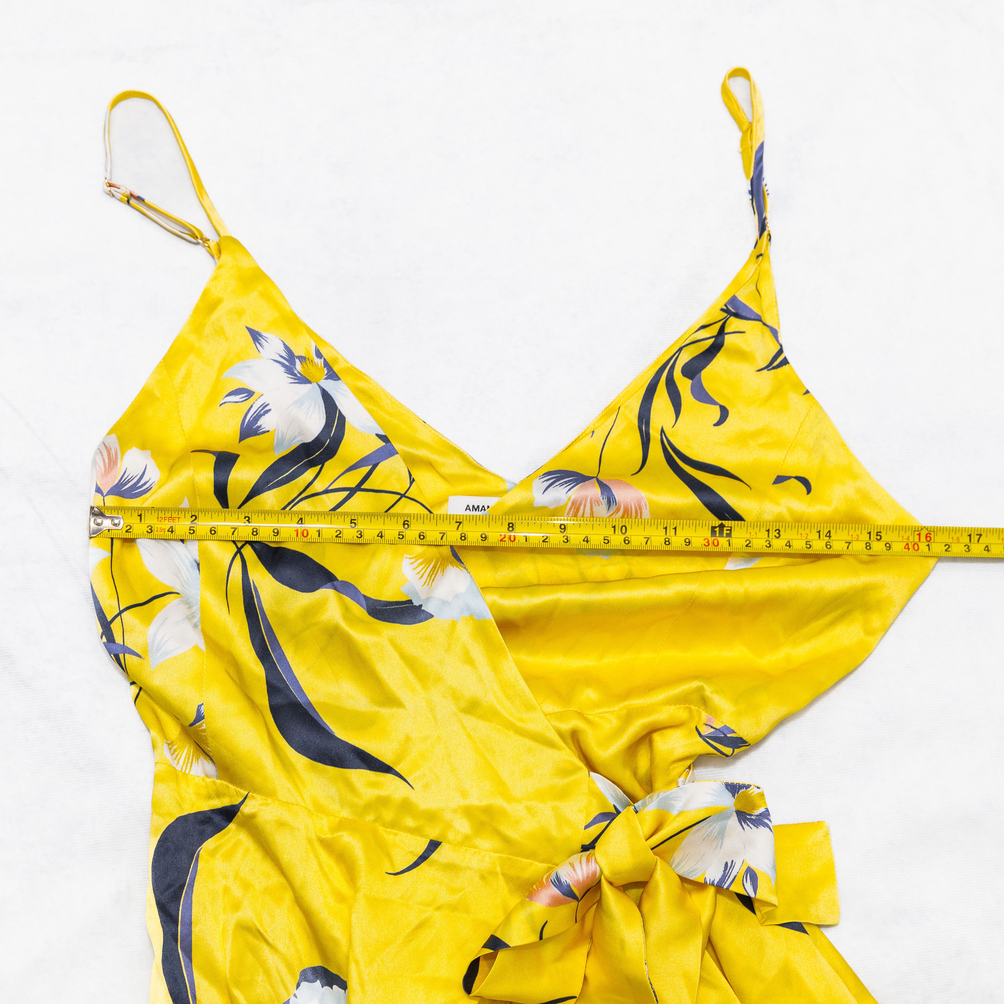 Amanda Uprichard Amanda Uprichard McCanna Yellow Floral Gown 100% Silk Small Size S / US 4 / IT 40 - 9 Thumbnail