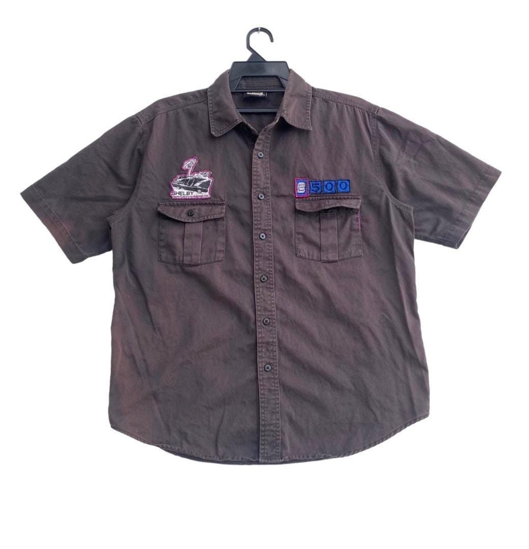 Vintage Vtg 90s Shelby Cobra workwear shirts patch logos Large size Size US L / EU 52-54 / 3 - 1 Thumbnail