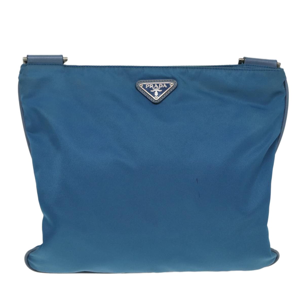 Prada Tessuto Blue Synthetic Shoulder Bag (Pre-Owned) Size ONE SIZE - 1 Thumbnail