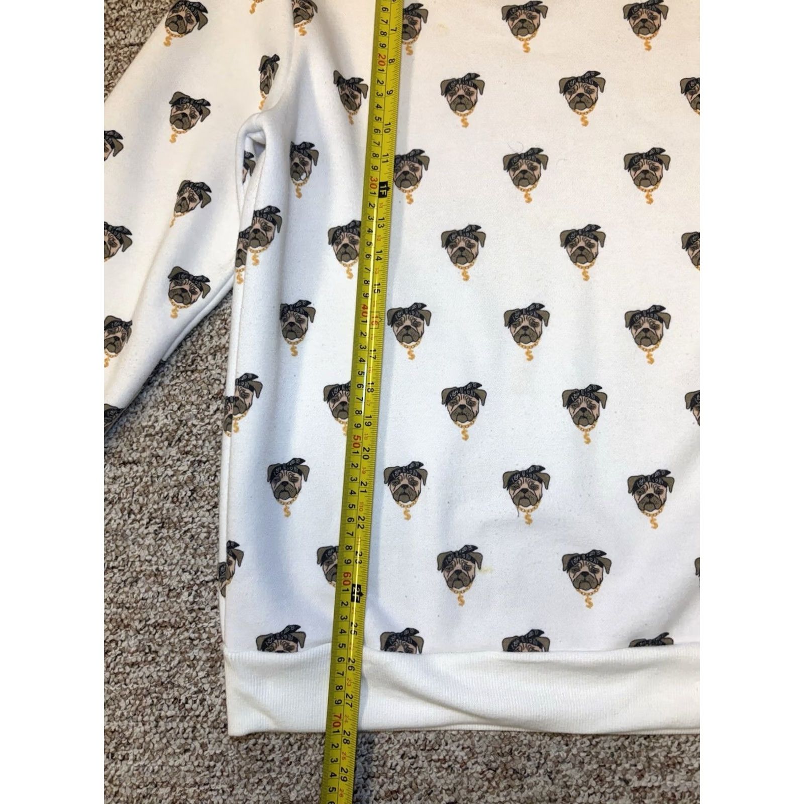 Forever 21 Forever 21 Gangster Dog AOP White Crewneck Sweatshirt Men’s Size S Size US S / EU 44-46 / 1 - 6 Thumbnail