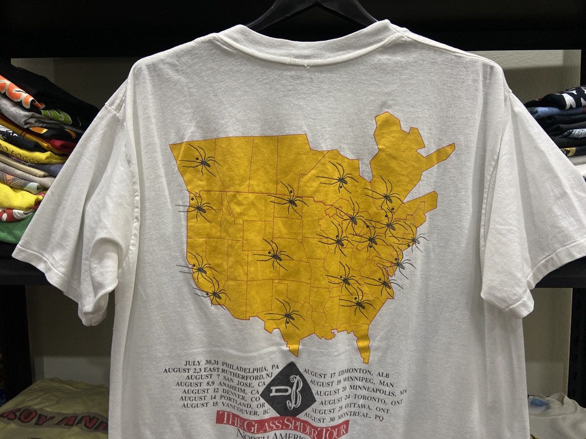Band Tees × Vintage Vintage 1988s David Bowie tour Rock Band TShirt Size US XL / EU 56 / 4 - 9 Thumbnail