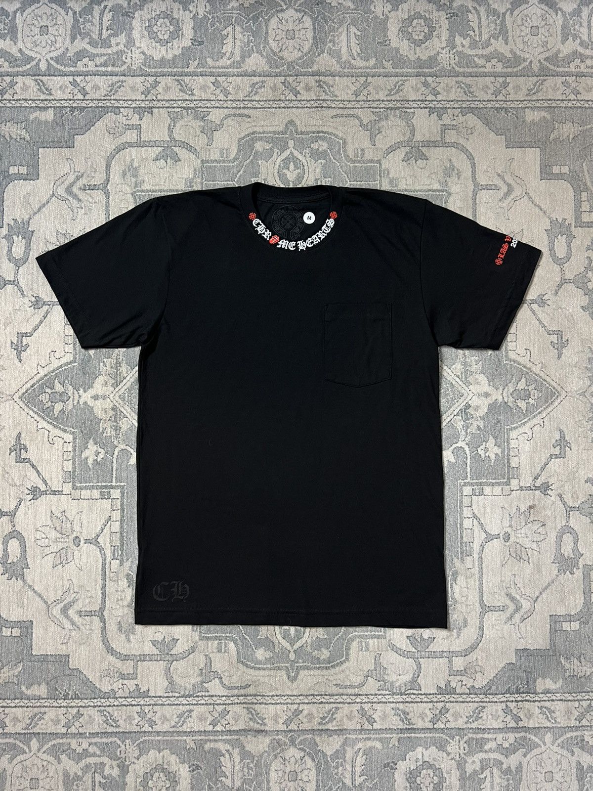 Chrome Hearts Chrome Hearts x Rolling Stones scroll Logo Tee