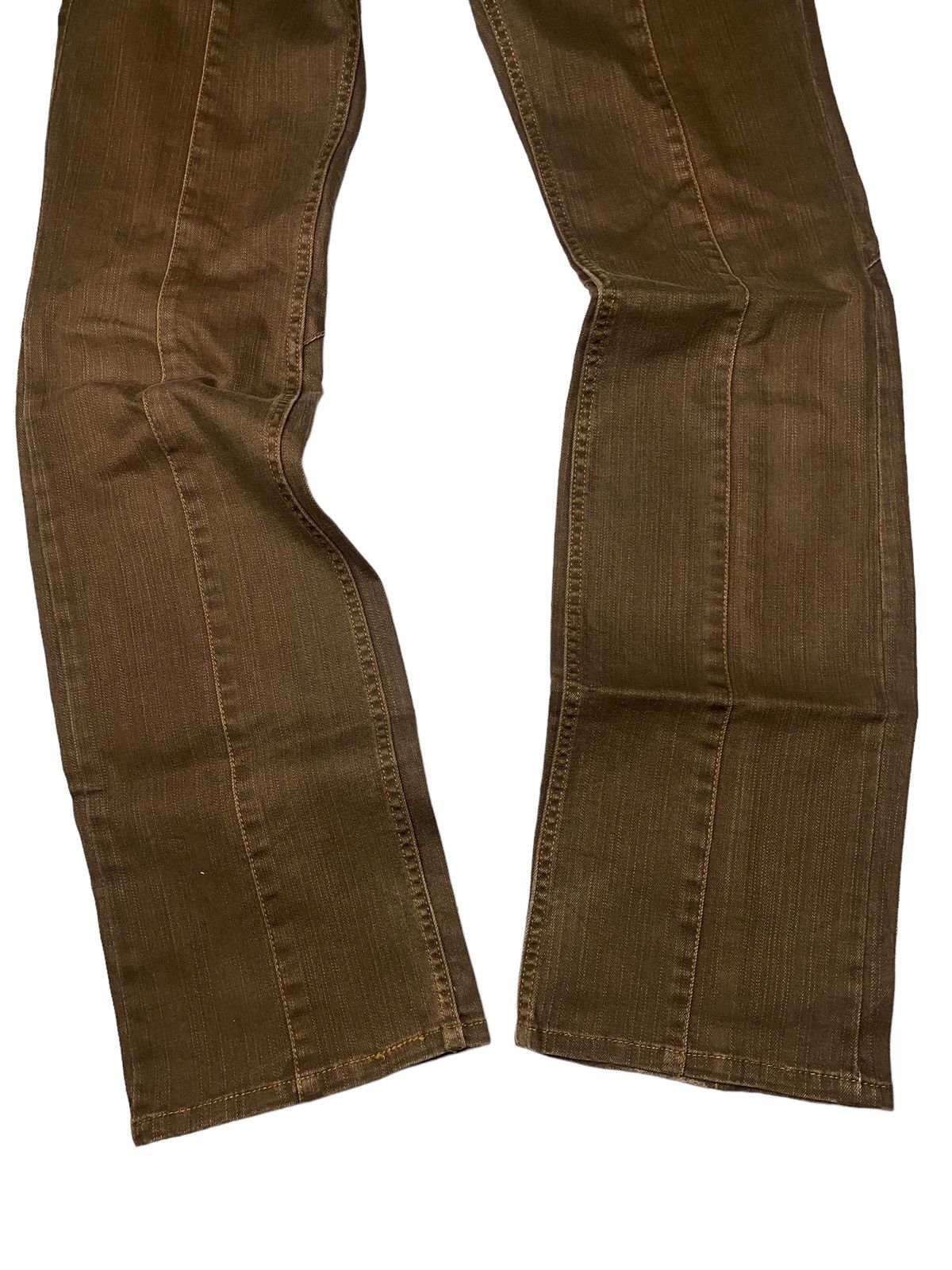 If Six Was Nine Nicole Club Flared Mudwash Leather Jeans Size US 30 / EU 46 - 6 Thumbnail