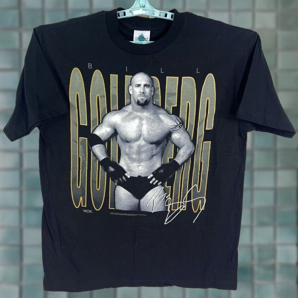 Goldbergh VINTAGE 1998 WCW Goldberg T-Shirt Mens Size L Black Graphic Print Retro Sports Size US L / EU 52-54 / 3 - 1 Thumbnail
