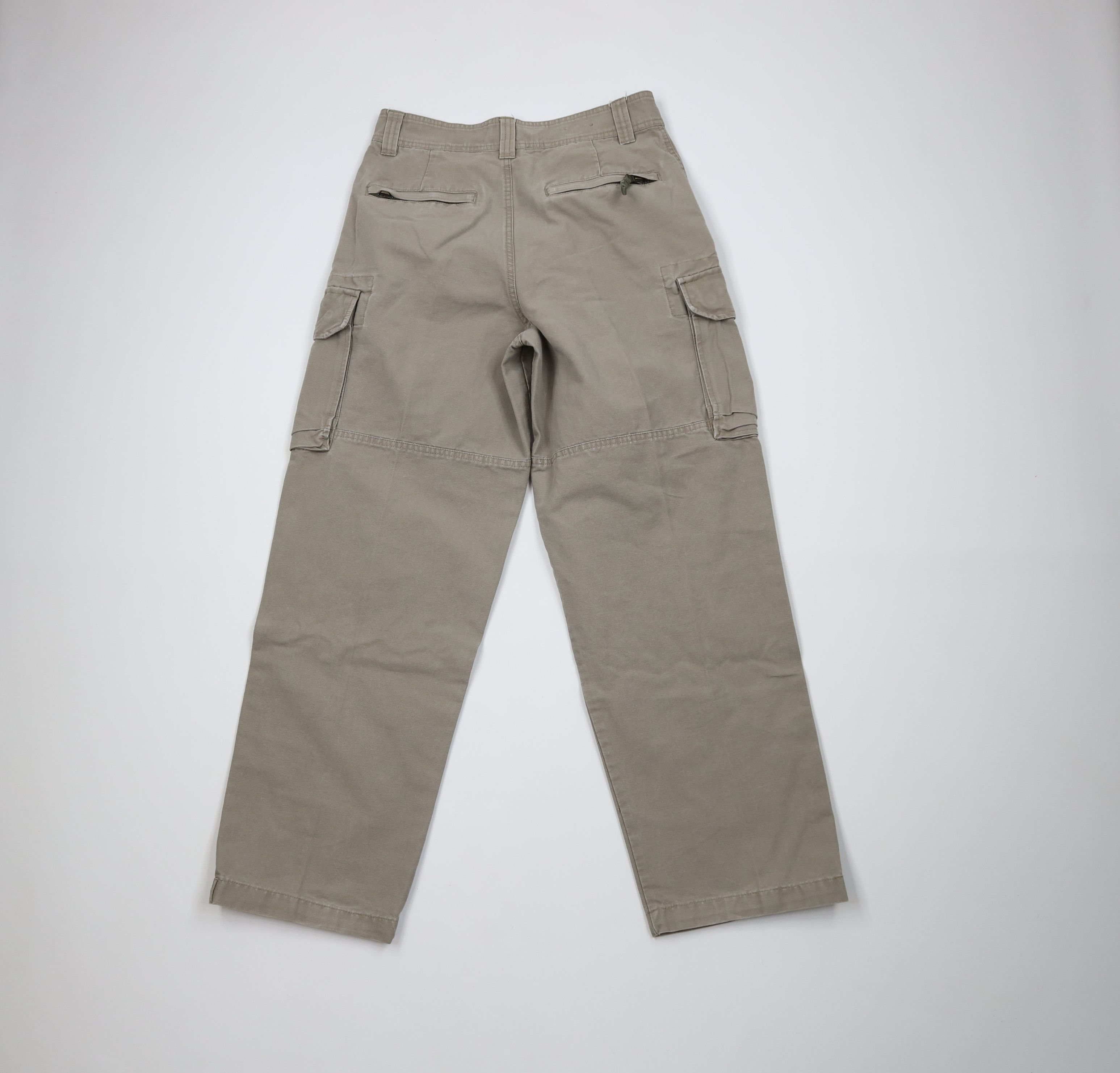 Vintage Vintage 90s Y2K Streetwear Canvas Wide Leg Cargo Pants Beige Size US 29 - 10 Thumbnail