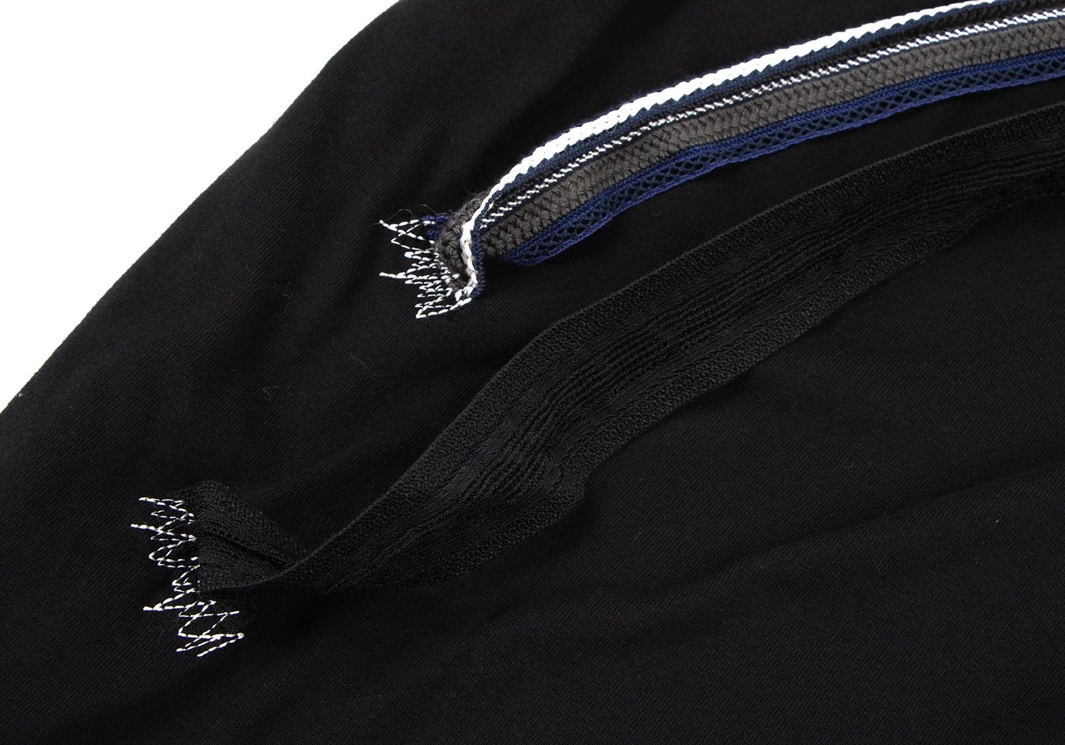 Yohji Yamamoto Tape-Decorated T-Shirt in Black, Size 2 Size US M / EU 48-50 / 2 - 4 Thumbnail